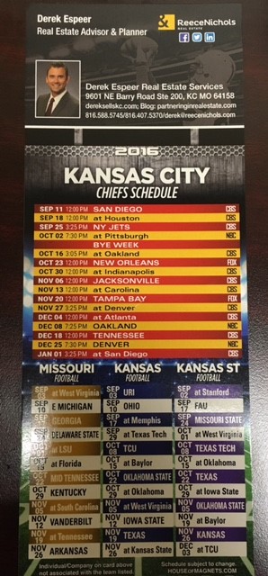 Chiefs Schedule